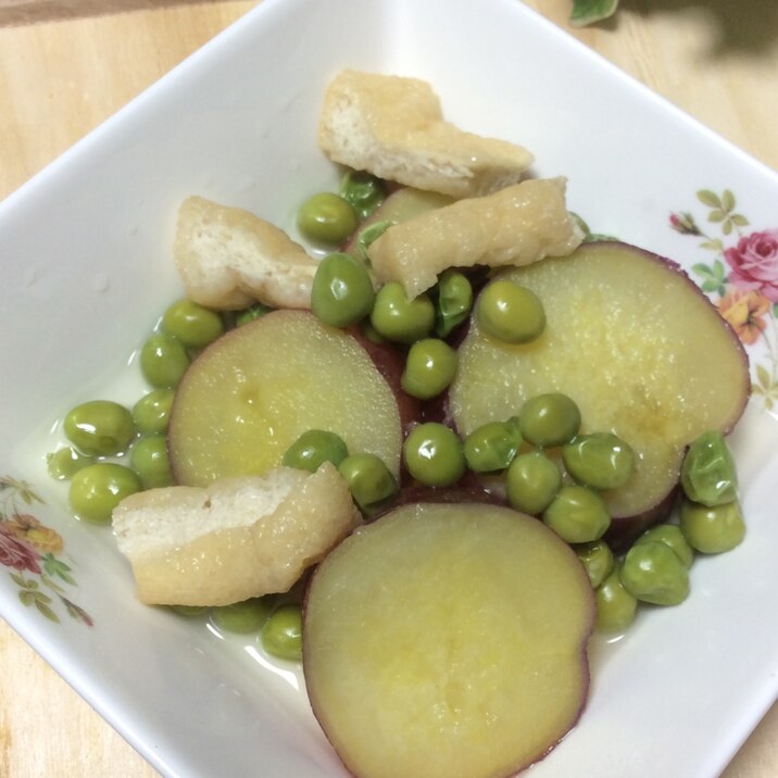 さつま芋とえんどう豆の煮物